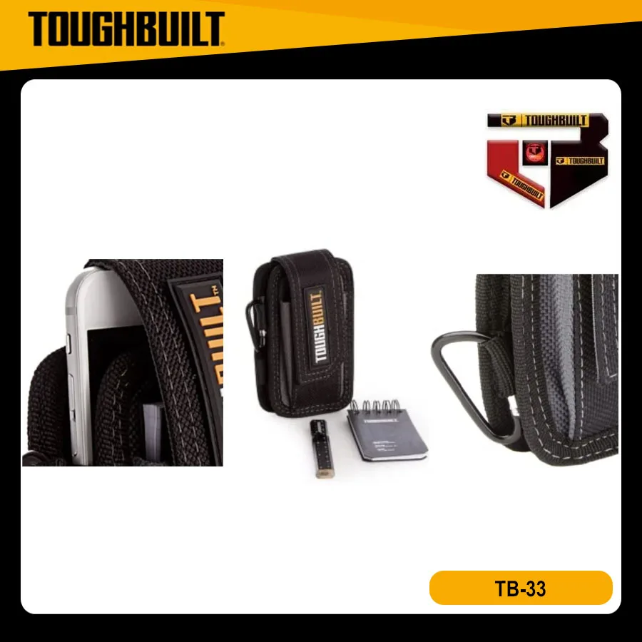 ToughBuilt TB-33 Heavy Duty Tool Bag Multifunctional Mobile Phone Storage Wear Tear Resistant