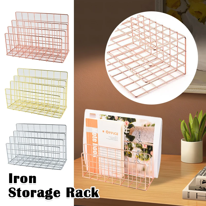 

Mail Storage Rack Organizer File Folder Sorter Desk File Organizer Mail Holder Wall Mount Magazine Rack 3 Slots Letter Holder