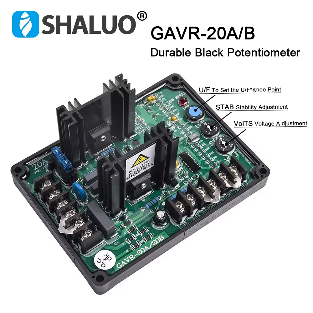 Universal GAVR-20A/B GAVR 20A Generator AVR Automatic Voltage Regulator Stabilizer Continuous 10A Control Module Generator Parts
