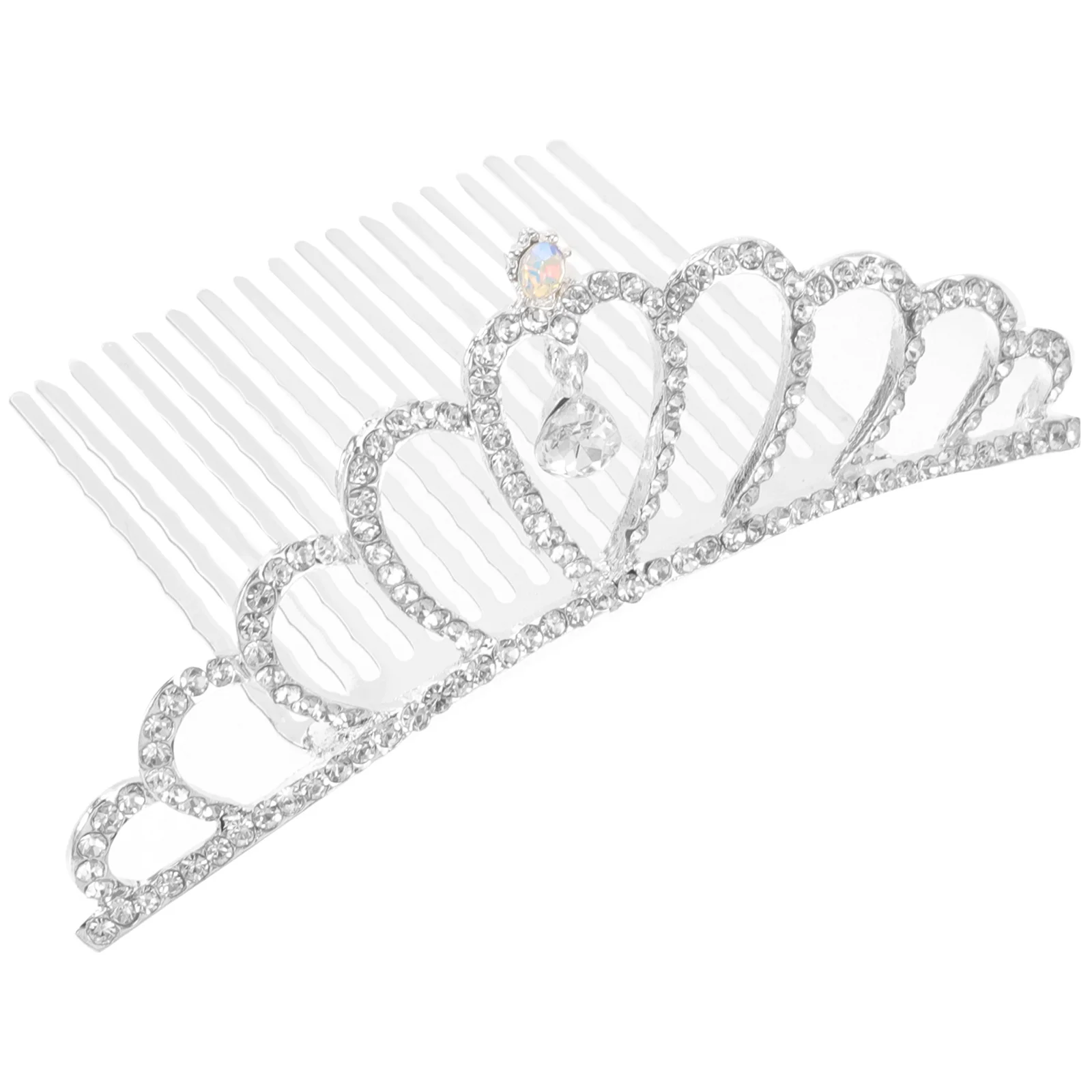 

Crown Hair Comb Rhinestone Alloy Decorative Hair Accessories for Wedding Birthday Party Festival Tiaras
