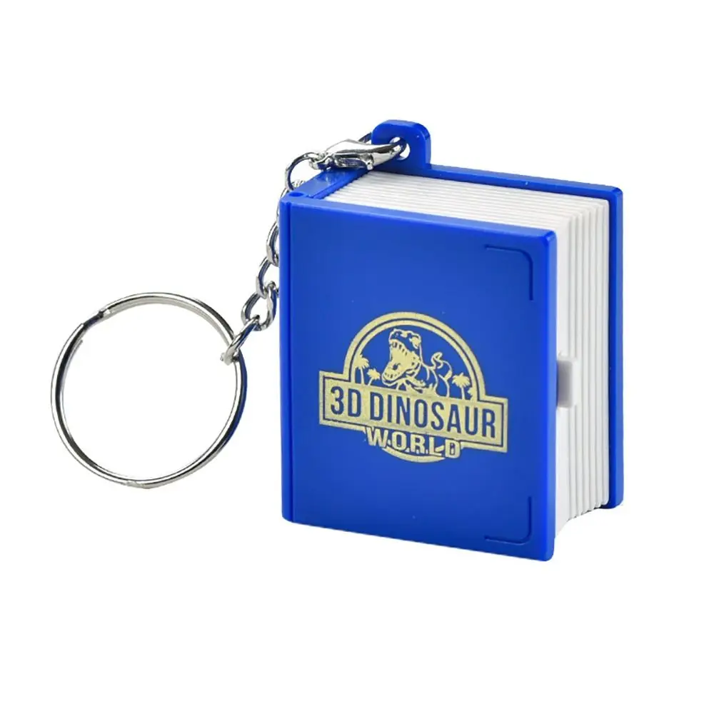 Fashion Dinosaur World Scene 3D Books Keychain Mini Party Favors Pop Up Keychain Cute Gift 3D Dinosaur