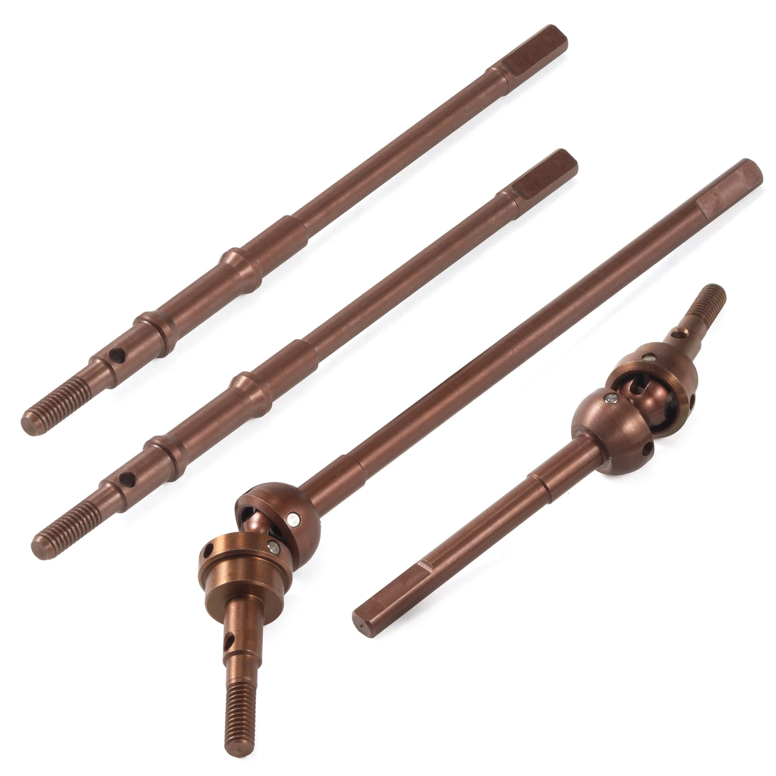 Isokinetic 3-Section CVD Front Rear Axle Shafts For Vanquish VS4-10 Straight Axle F10 F10T D44 HD44 F9 RC Crawler Upgrade Parts