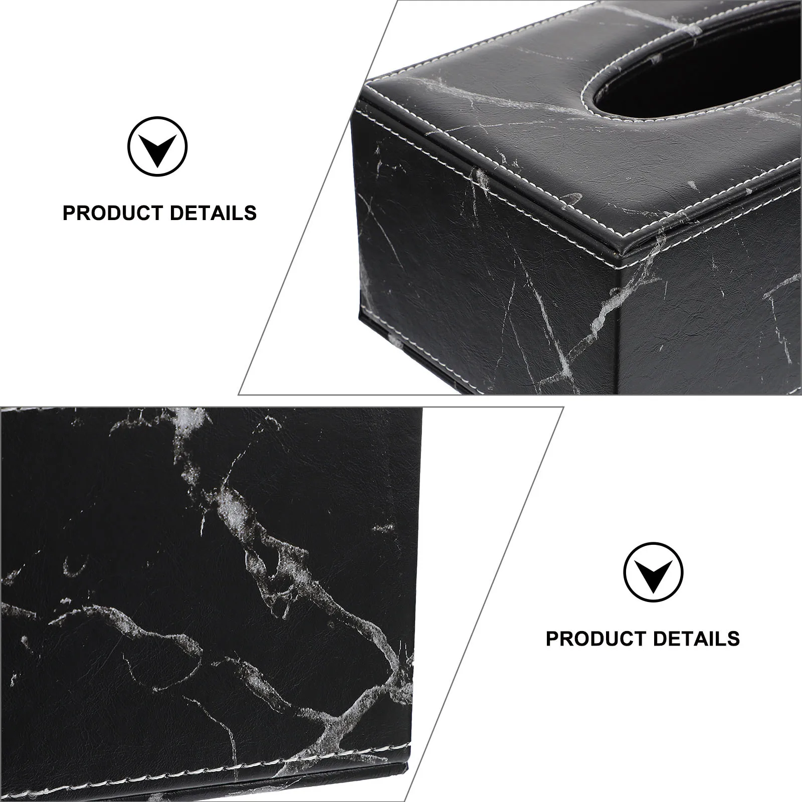 

1 pc Marble Tissue Box High-Quality Surface Dust-Proof For Home Living Room Bedroom Bathroom Car Use Tissue Storage