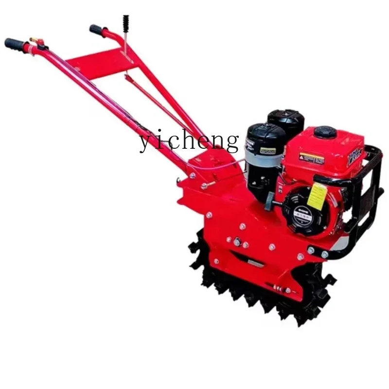 

micro tillage machine translation ditching multi-functional soil loosening and fertilization plowing machine
