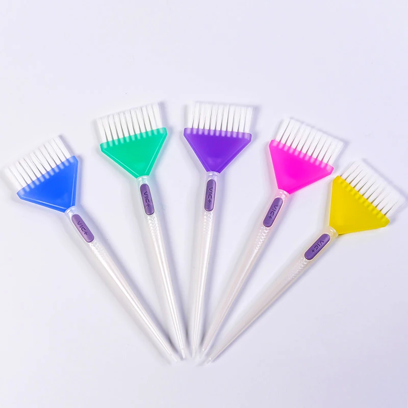 Kit de brosses à cheveux en silicone anti-brûlure, brosse à cheveux, broCumbria doux, queue pointue, coloration permanente, surbrillance, coiffeur, 1842, 3 pièces par ensemble