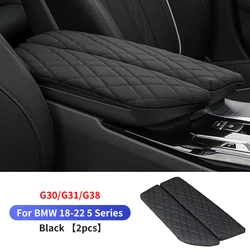 Right Hand Drive Car Armrest Box Cover Cushion Center Console Armrest Protector Pad For BMW 5 Series G30 G32 6GT 2018-2023 RHD