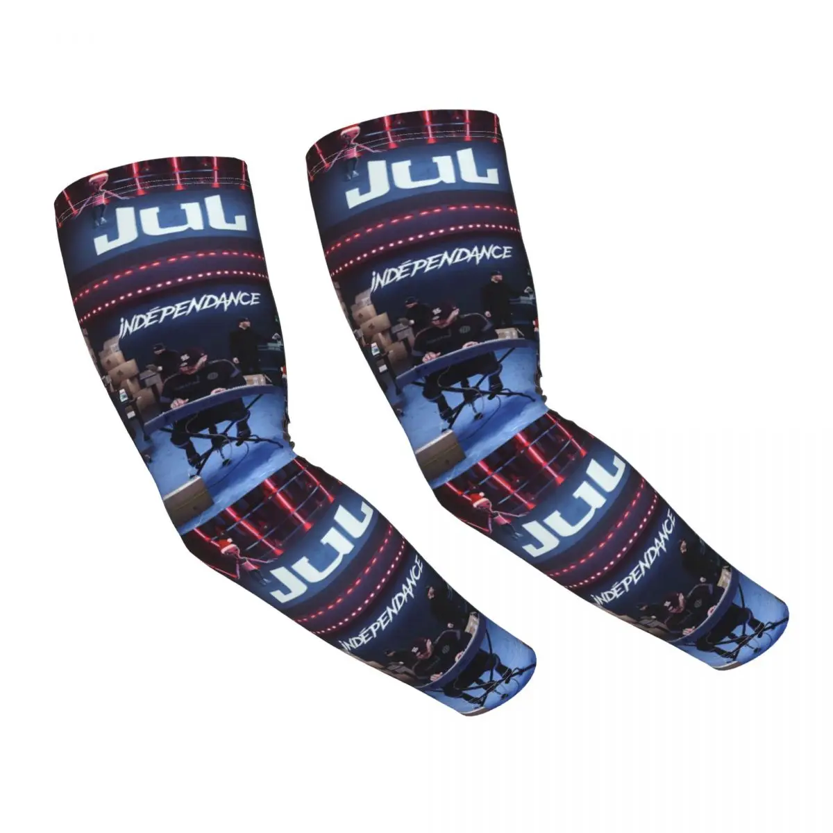 Custom Cooling Jul Independence Album Cover Arm Sleeves Women Men Athletic Sports Tattoo Cover Up for Football