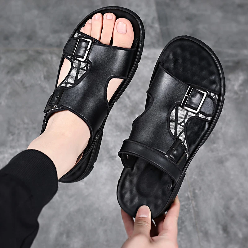 Men\'s outdoor home use, quick-drying, breathable, casual trend, fashion, beach shoes, sandals, sandals