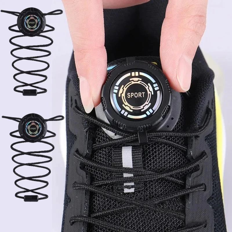 

Thick Rope Swivel Buckle Shoelaces new upgrade Automatic Laces Without ties Children Adults Sneakers Shoelace Shoe Accessories