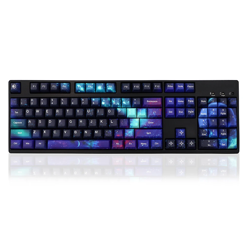 

Starry sky Keycaps Set KCA Height pbt dye sub Keycap For gk61/64/68/75 GMMK PRO Mechanical Gaming Keyboard Caps iso Keys