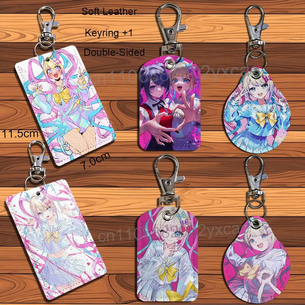 NSO KAngel Needy Streamer Overload Cartoon Singer Anime Card Keychain Fashion Pendant Bag ID Door Card Holder Bus Card Adult