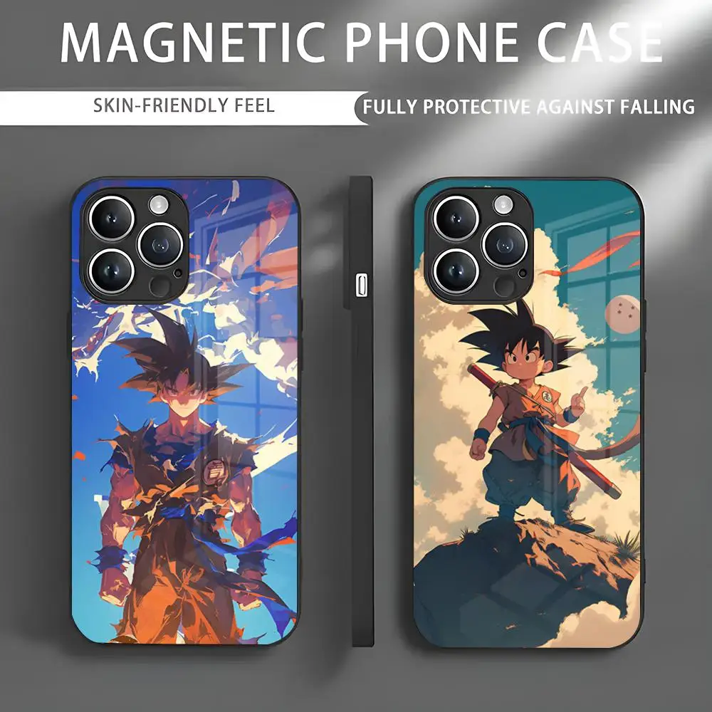 Dragon Ball Super Phone Case IPhone 16 15 14 13 12 11 X XR XS XSMAX 8 Plus Mini Pro Max Glass Magnetic Phone Case