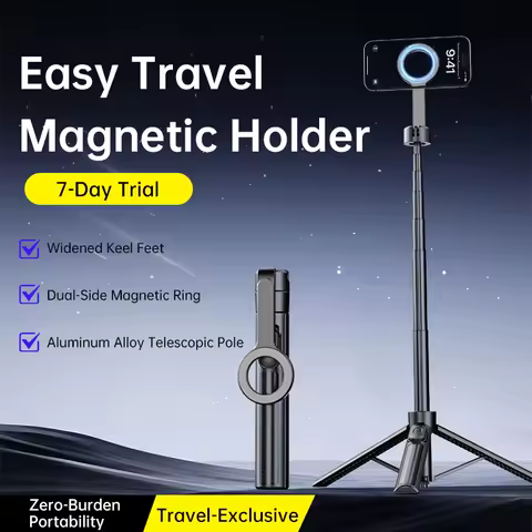 T18 Magnetic Phone Tripod Wireless Phone Grip Selfie Stick Desktop Tripod — Best pocketable desk-and-selfie option