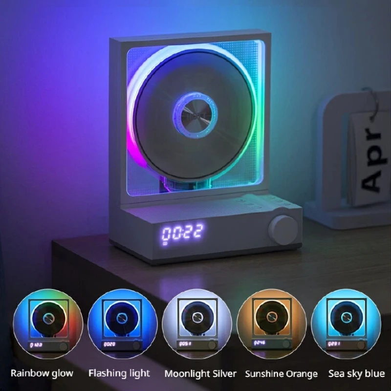 C229 Cd Player Album Disc Player Integrated Bluetooth Speaker Retro Audio Player For Home Indoor Desktop Leisure Daily Music Use