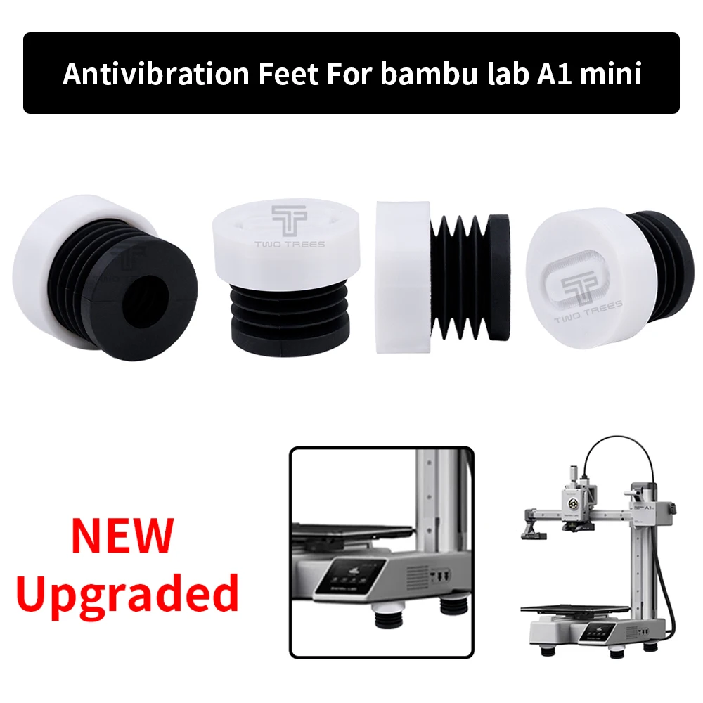 For Bambu Lab A1 mini 3D Printer Anti Vibration Feet Pad Anti-slip Anti-Shock Dust-proof Rubber Foot Pad Bambulabs A1 mini Parts