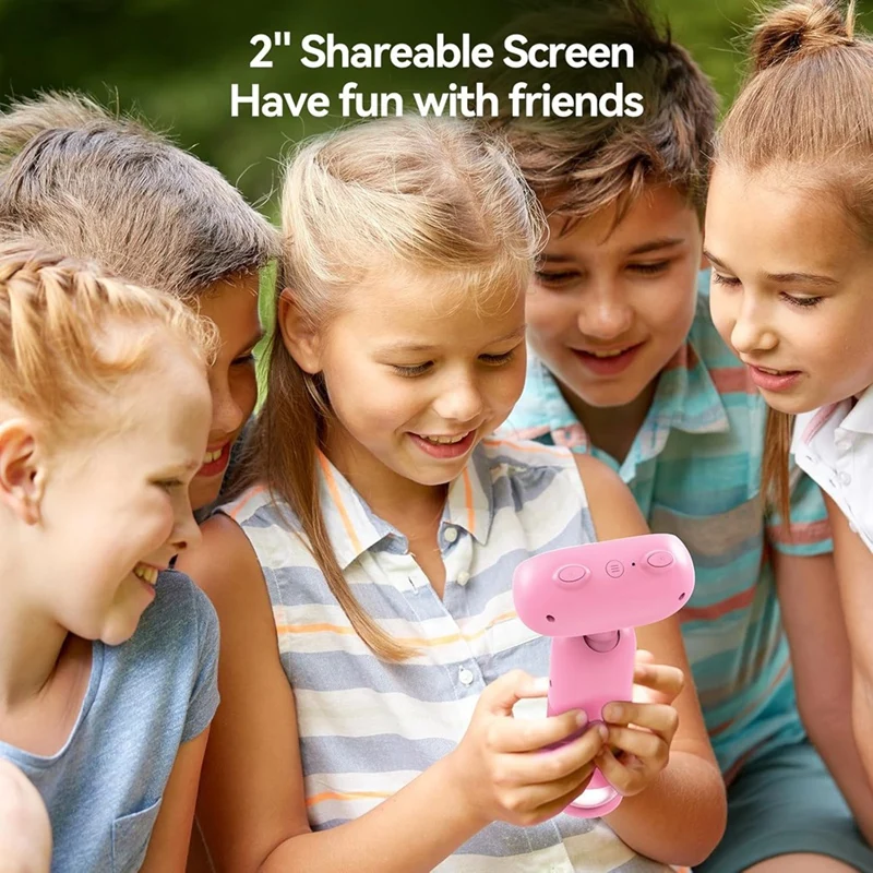 مجهر P30 للأطفال، مجهر رقمي منزلق 1000X مع شاشة 2 بوصة، كاميرا عالية الدقة 16 ميجابكسل وفيديو 1080 بكسل، عملة جيب