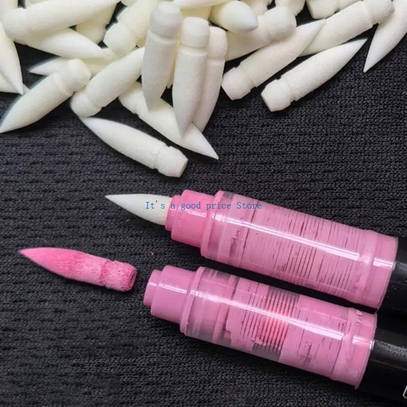 

10Pcs Liquid Acrylic Paint Marker Brush Tip Soft Nylon Bristles Tip Acrylic Marker Replacement Tip For Artists Students