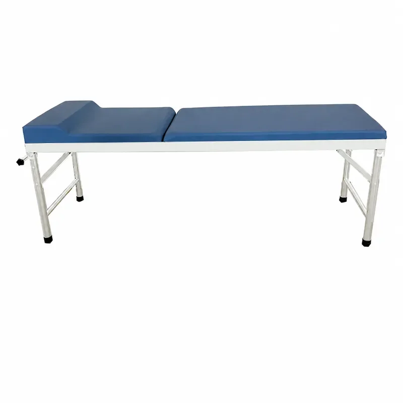 Stainless Steel Portable Folding Massage Bed with Pillow Lift Backrest for Hospital Diagnosis Treatment and Bone Examination