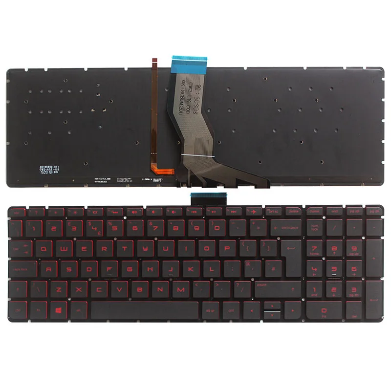 

UK Laptop Keyboard for HP Pavilion 15-an000na 15-an001na 15-an051na 15-AN050ca 15-AN058ca 15-an051sa with backlit