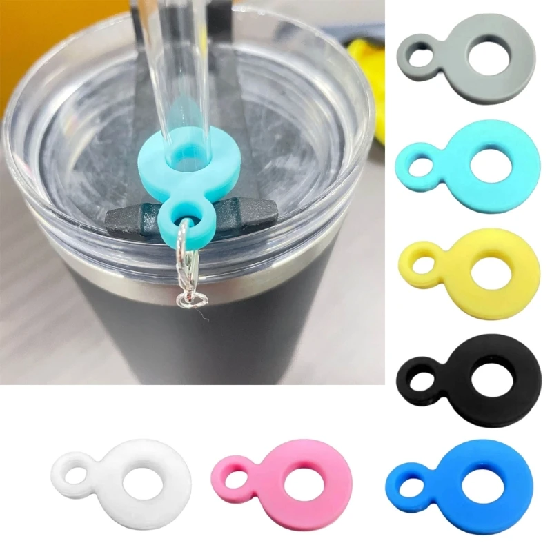 2024 New Straw Storage Clip Easy to Carry and Store Straw Pendants Drinkings Cups Straw Hangings Pendant Drinkware Accessories