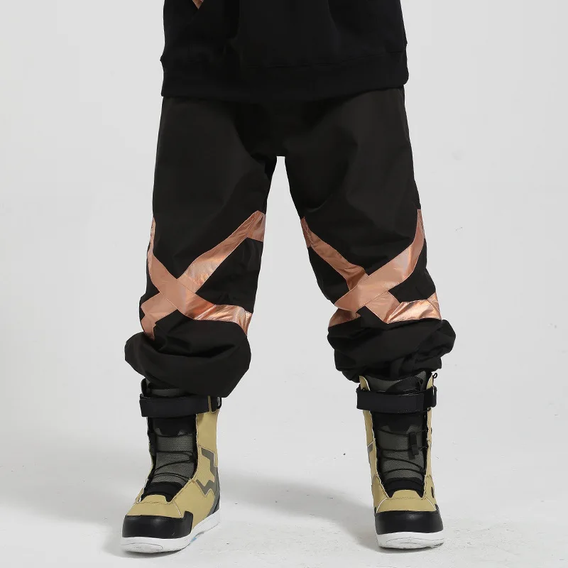 2025 Nuovi pantaloni da sci invernali antivento impermeabili sport sulla neve pantaloni da sci da donna traspiranti snowboard all'aperto pantaloni solidi da uomo