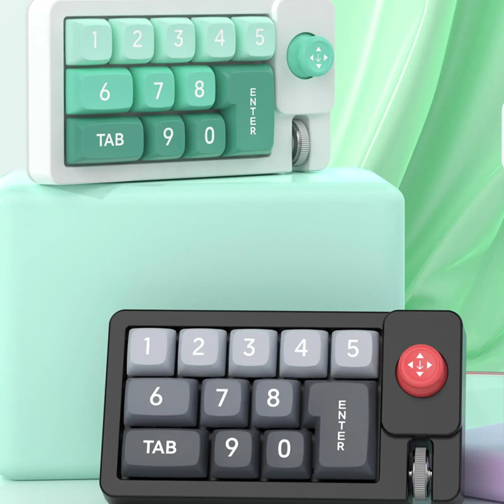 

K810 Джойстик Макро Механическая игровая клавиатура 12-клавишная клавиатура с разрешением Макропроводная RGB Пользовательские игры и управление