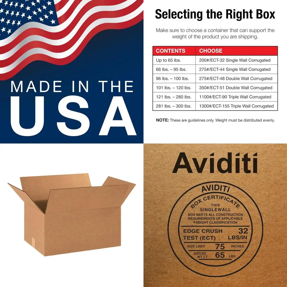 

Картонные коробки среднего размера, 16x12x9 дюймов, упаковка 25 шт. - Идеально подходят для транспортировки, упаковки, переезда и хранения.