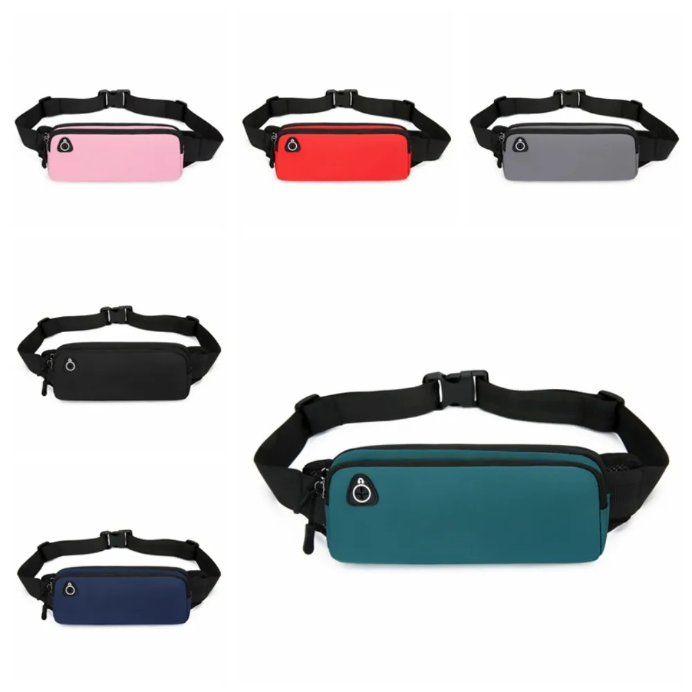 Waterproof Sports Waist Bag Phone Bag Hidden Pouch Oxford Fabric Exercise Waist Bag Large Capacity 20*9cm Fanny Pack Men