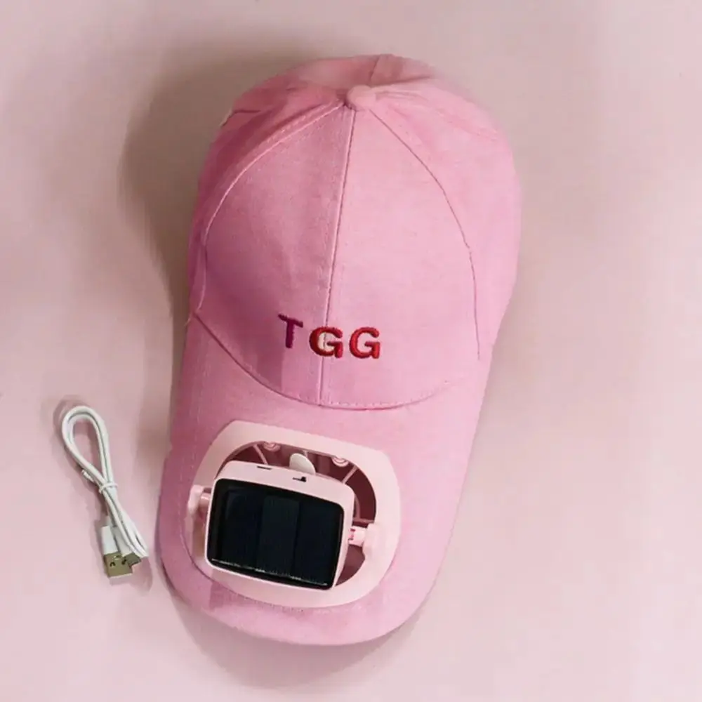 Fan Sunhat Strong Wind Cooling Sunshade Long Brim Sun Protection Detachable Fan USB Or Solar Charging Men Fan Cap Headwear