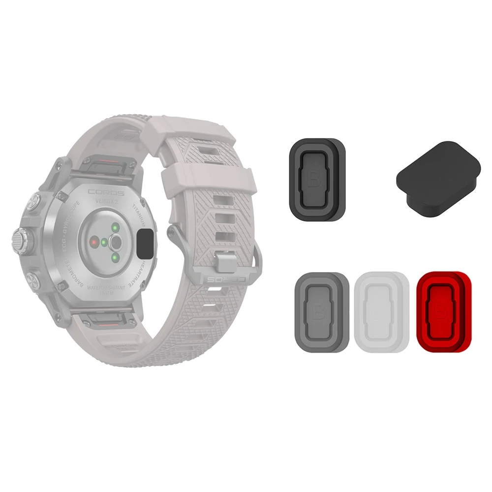Silicone Dust Cover Cap Charger Plug Charging Port Protector Case For Coros Pace 4/3/APEX 46mm 42mm/Pro VERTIX 2/2S Nomad Watch