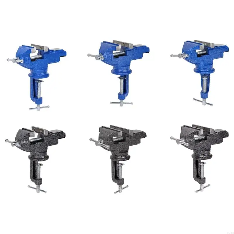 Multipurpose Mini Benches Double Purpose Table Clamp Vise With 360 Degrees Rotating Base for Woodworking Workbench 37JD