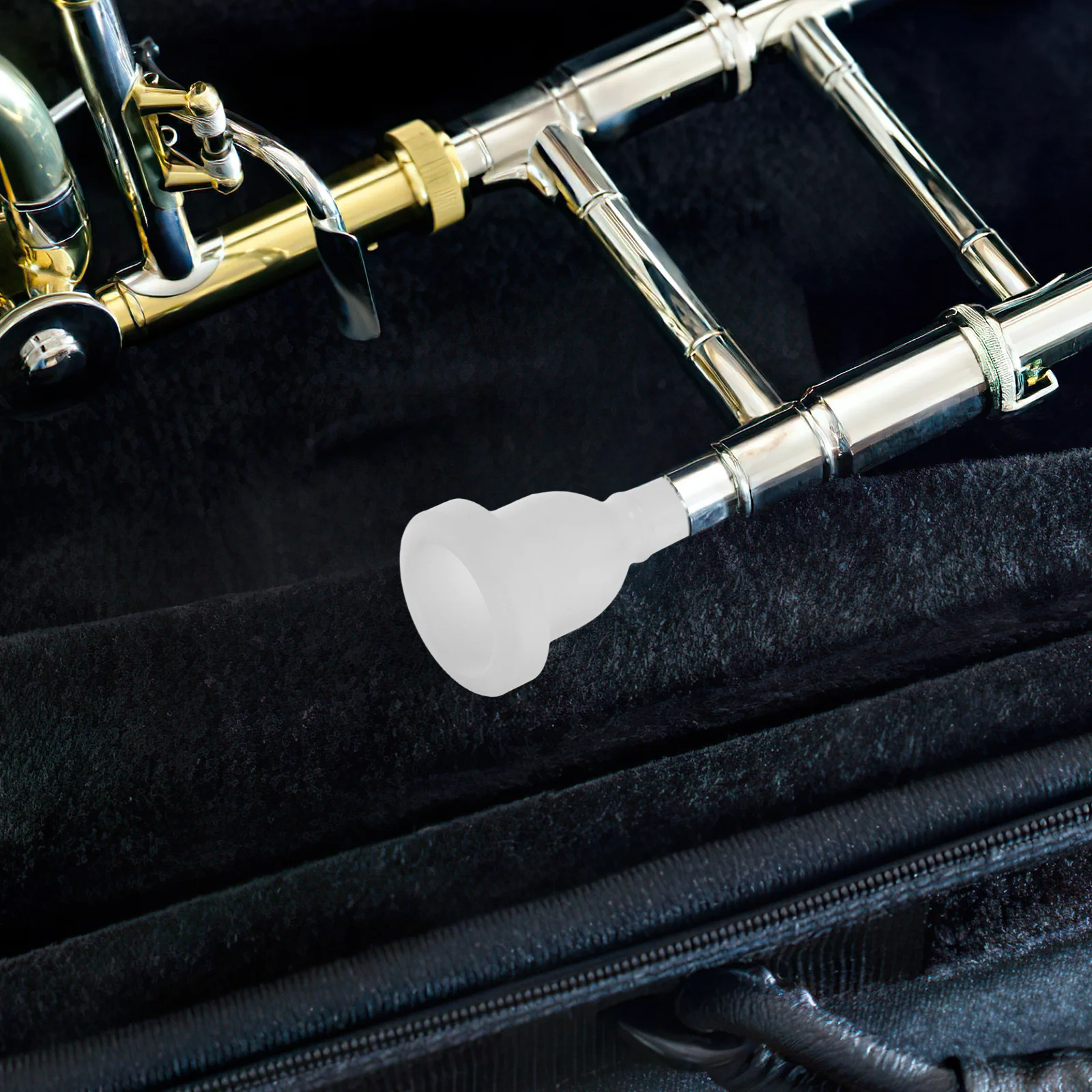 

Plastic Tenor Trombone Mouthpiece Small Size Lightweight Replacement Instrument Accessory for Beginners Performance