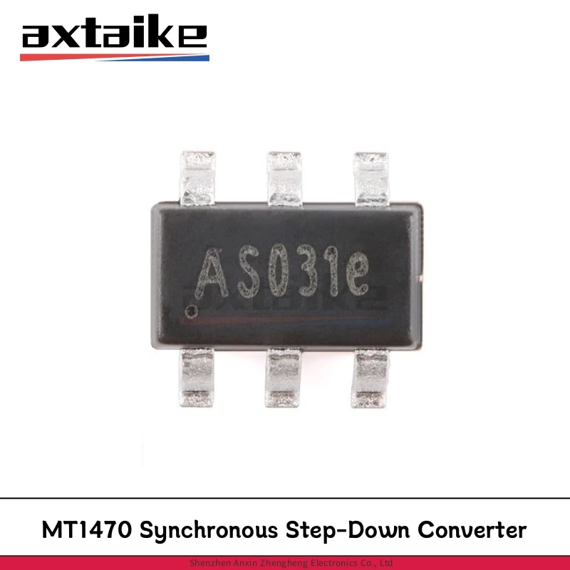 

20PCS MT1470 SOT23-6 AS0*** SMD 2A 4.5V - 18V Input 500kHz Synchronous Step-Down Converter DC - DC IC