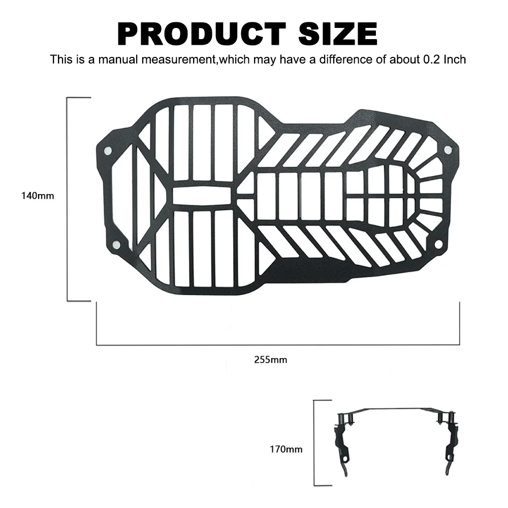 Protector de faros para motocicleta, cubierta de rejilla, parrilla protectora para BMW R1250GS R1200GS Adventure R 1200 1250 GS LC ADV 2014-2022 2023