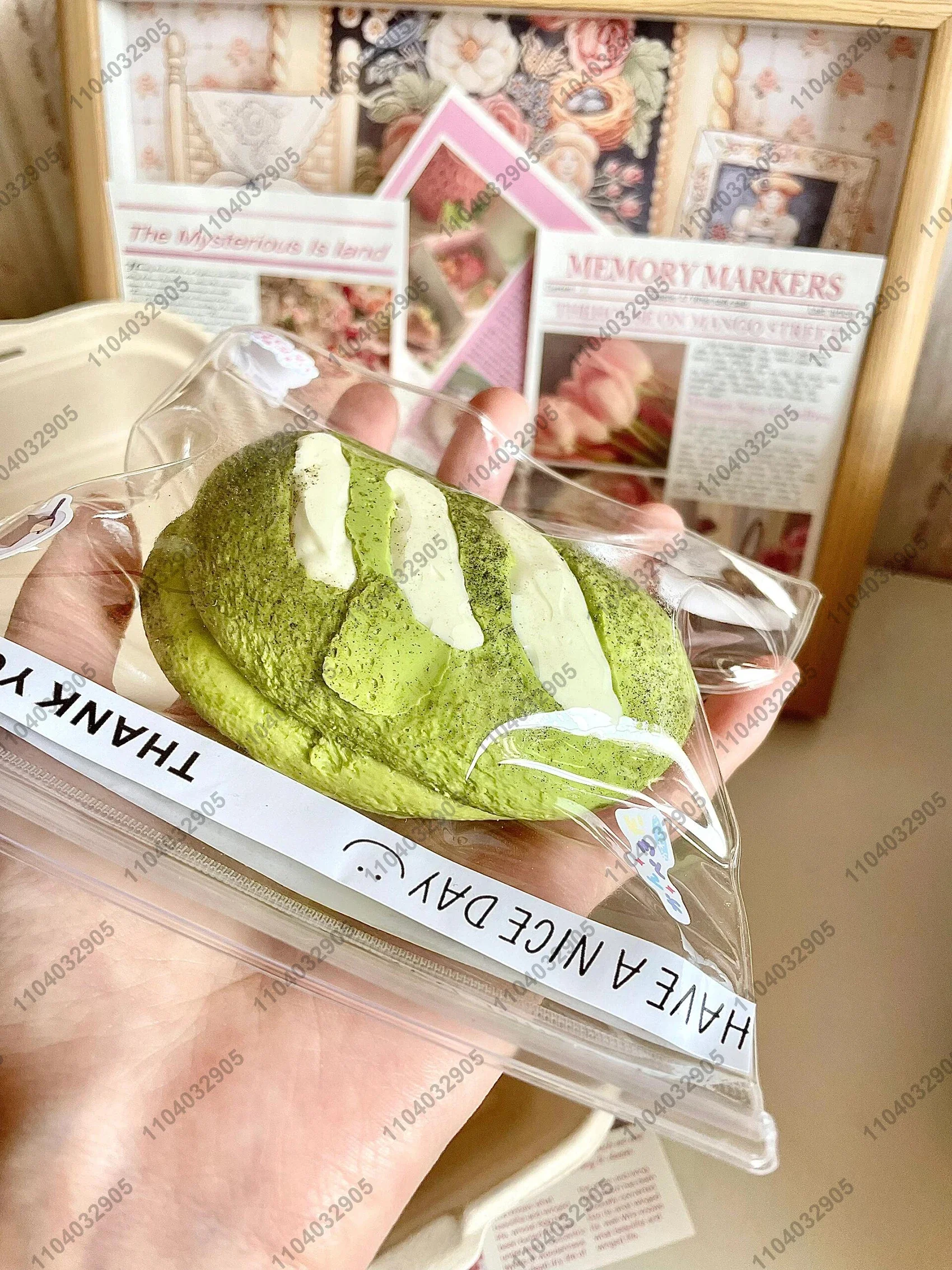 Matcha Creme Baguette Taba Squishy Matcha Baguette Brot Squeeze Spielzeug Mochi Spielzeug Brot Anti Stress Stress Stress Stress Hand entspannen Geschenk