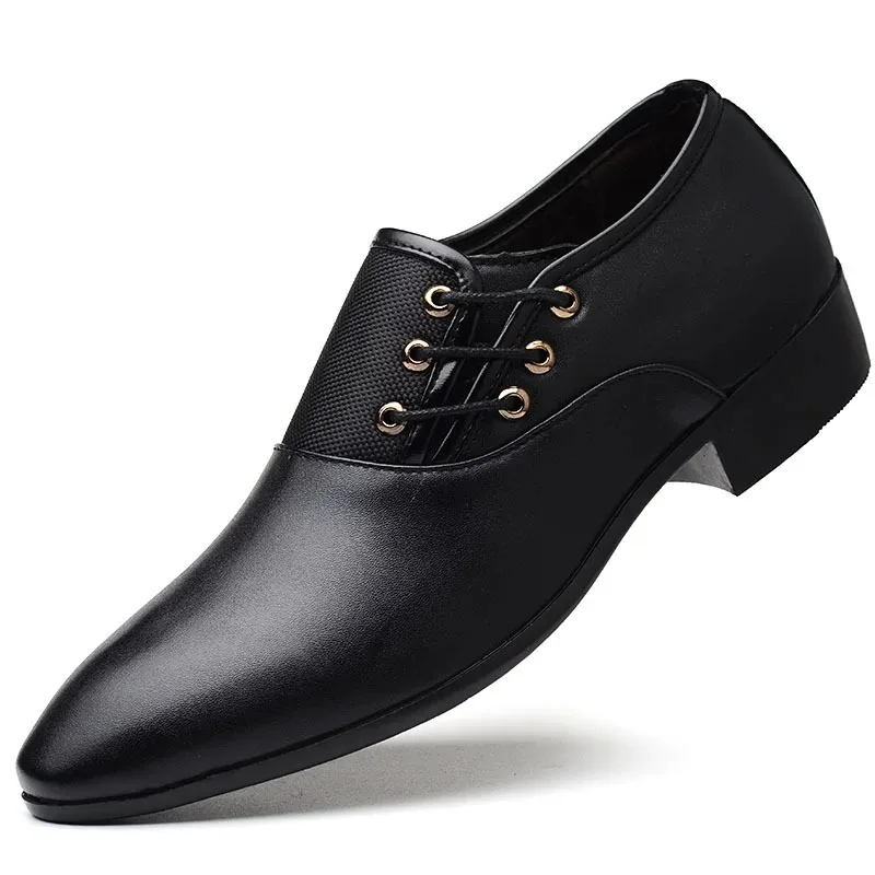 Chaussures de luxe pour hommes chaussures formelles d'affaires classiques chaussures en cuir pointues de haute qualité mocassins décontractés chaussures de mariage pour hommes