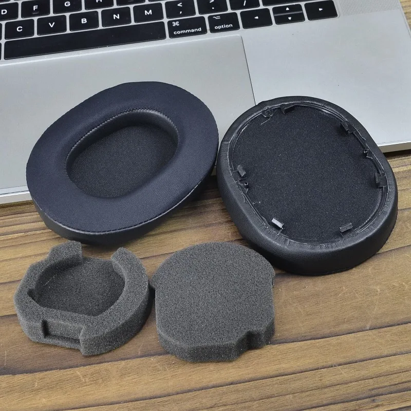 Almofadas de substituição para fones de ouvido, gel de gelo, almofada para sony WH-1000XM5, protetores de ouvido de espuma de memória de couro macio