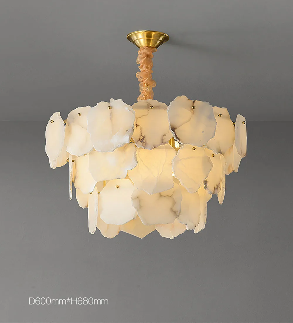 Natural Marble LED Dimmable Gold Silver