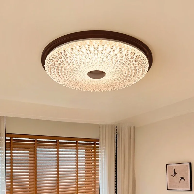 Medieval full spectrum eye protection cream log wind bedroom light French glass dining room study balcony entrance ceiling light