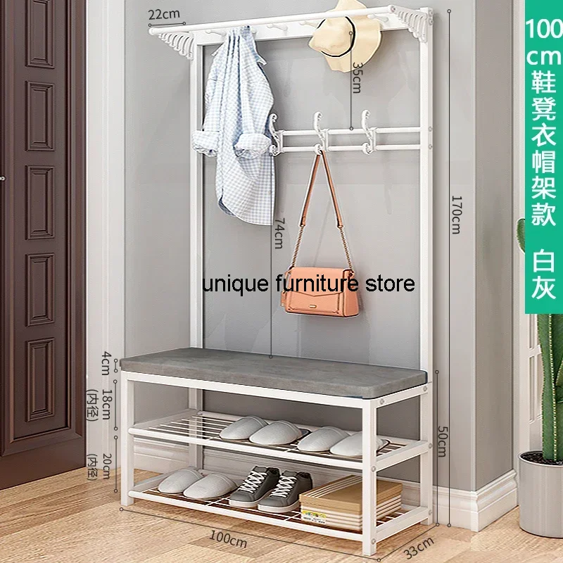 Modern Hanging Metal Coat Racks Rack Shoe Shelves Luxury Entrance Hall Coat Rack Storage Hallway Guarda Roupa Home Furniture