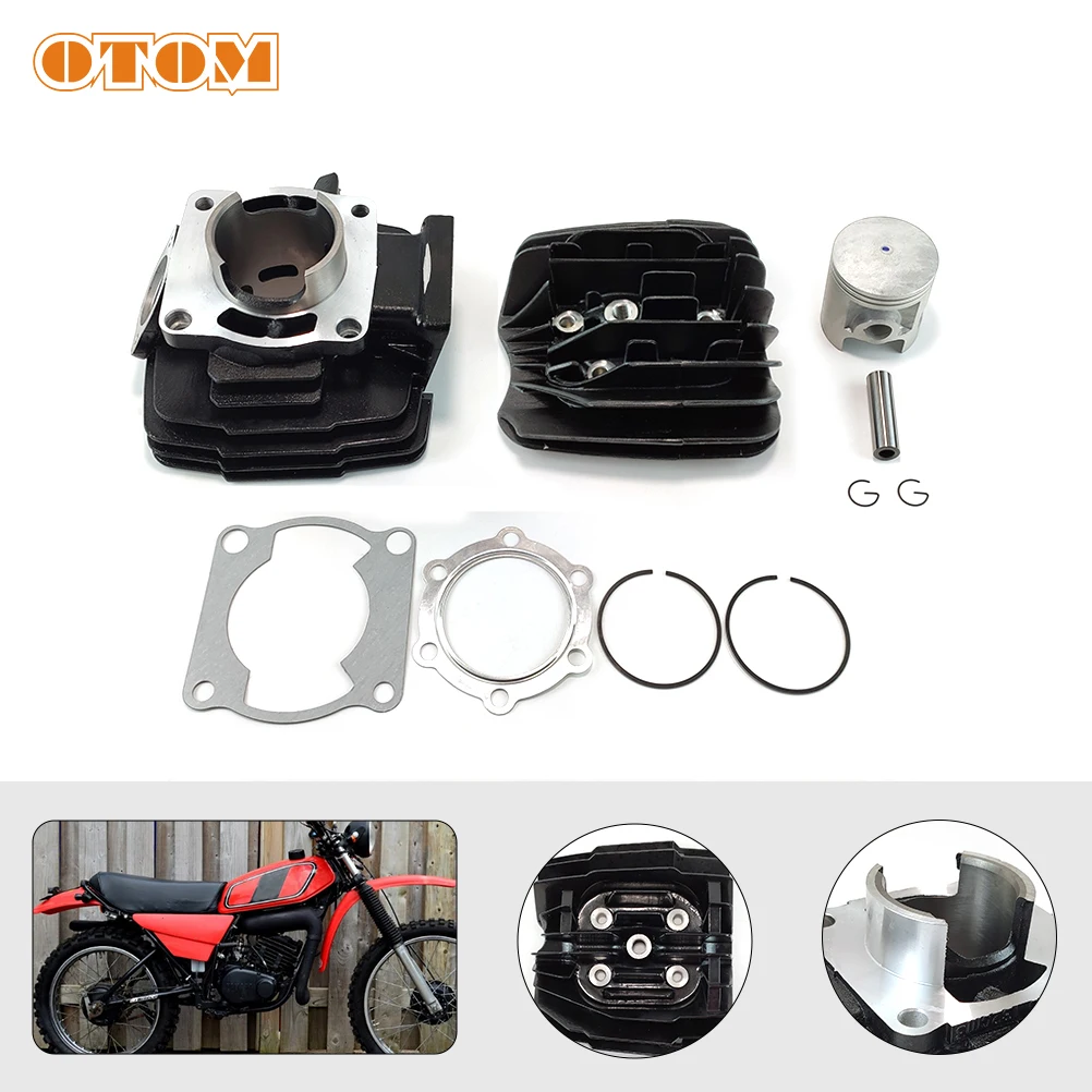 For YAMAHA DT175 MX175 STD 66mm Cylinder Kit Piston Ring Pin Gasket Engine Part Cylinder Head Cover 18G-11351-00 3J1-11631-00-96