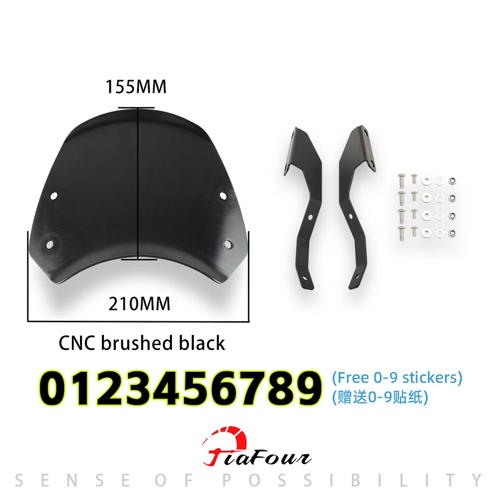 

Motorcycle Windshield Windscreen Wind Shield Visor Deflector Kit For CL250 CL300 CL 500 Rebel 250 300 500 1100 CMX 250 CM1100