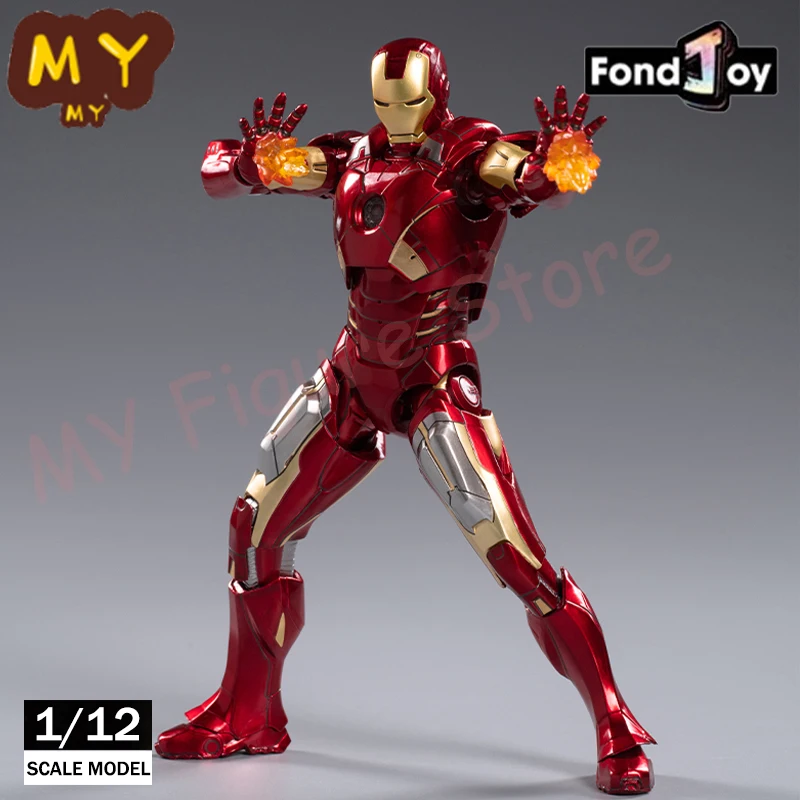 

Новые оригинальные модели Fondjoy Marvel Железный человек MK7 набор Infinity Сага Железный человек 1/12 MK5 сборная фигурка ABS шарнирная подвижная детская игрушка