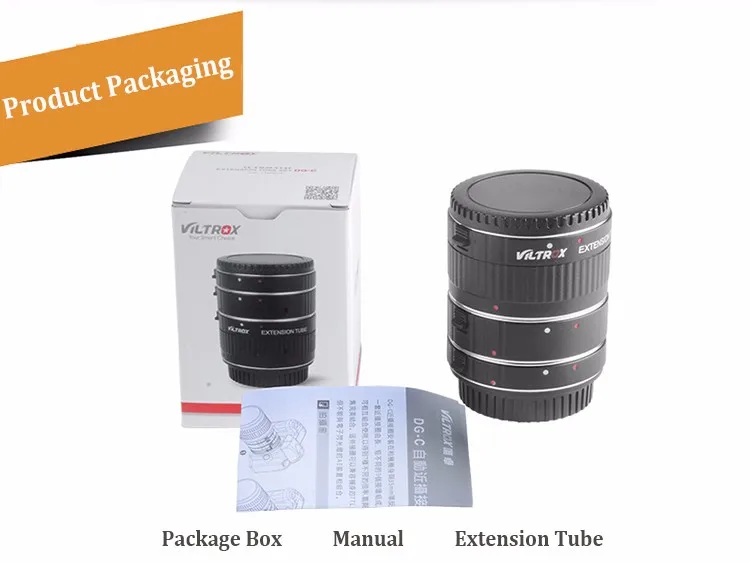 Viltrox DG-C 自動延長三脚管 キヤノン EF/EF-S シリーズカメラ対応