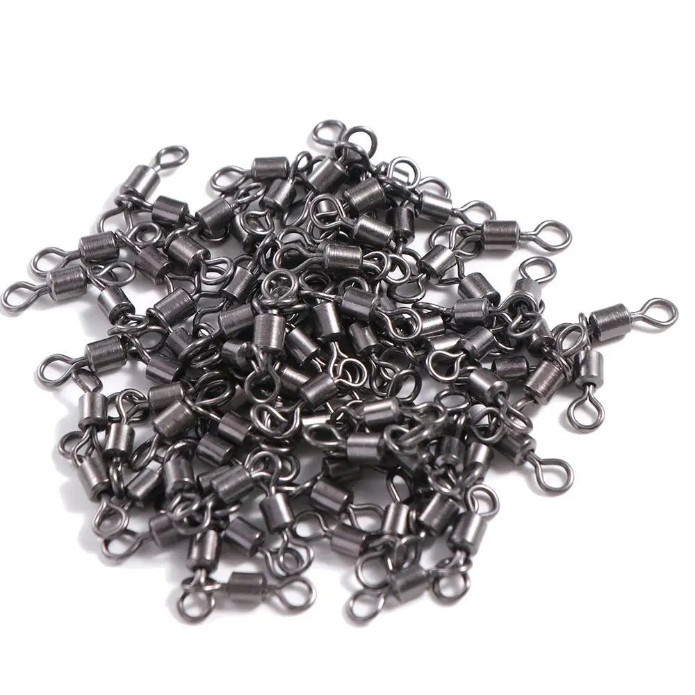 Swivel Swivels 360 Rotation Hook Connector Fishing Swivel Rolling Fishingline Connector Triangle Joint Fishing Connector