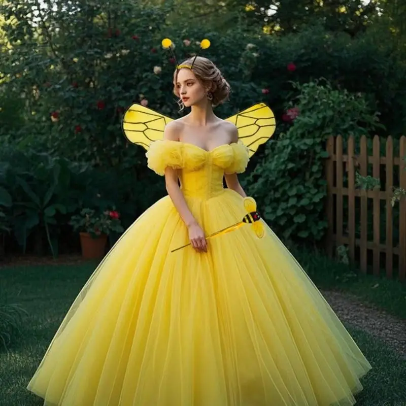 A3PB 3 stuks bijen kostuumkit voor vrouwen volwassen Halloween Cosplay Party -geschenken