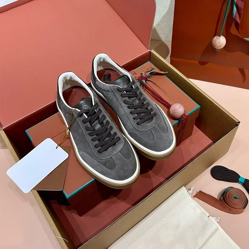 

New L business shoes, leather lace up round toe flat shoes, unisex fashion casual sports shoes, running shoes, walking shoes