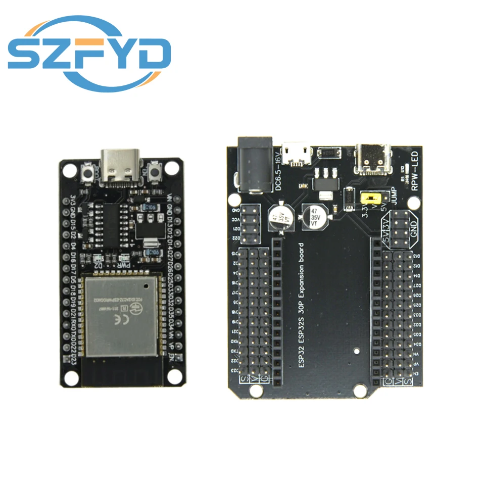 ESP32 Development Board CH340C WiFi+Bluetooth Ultra-Low Power Dual Core ESP32-DevKitC-32 ESP-32 Expansion Board image 2