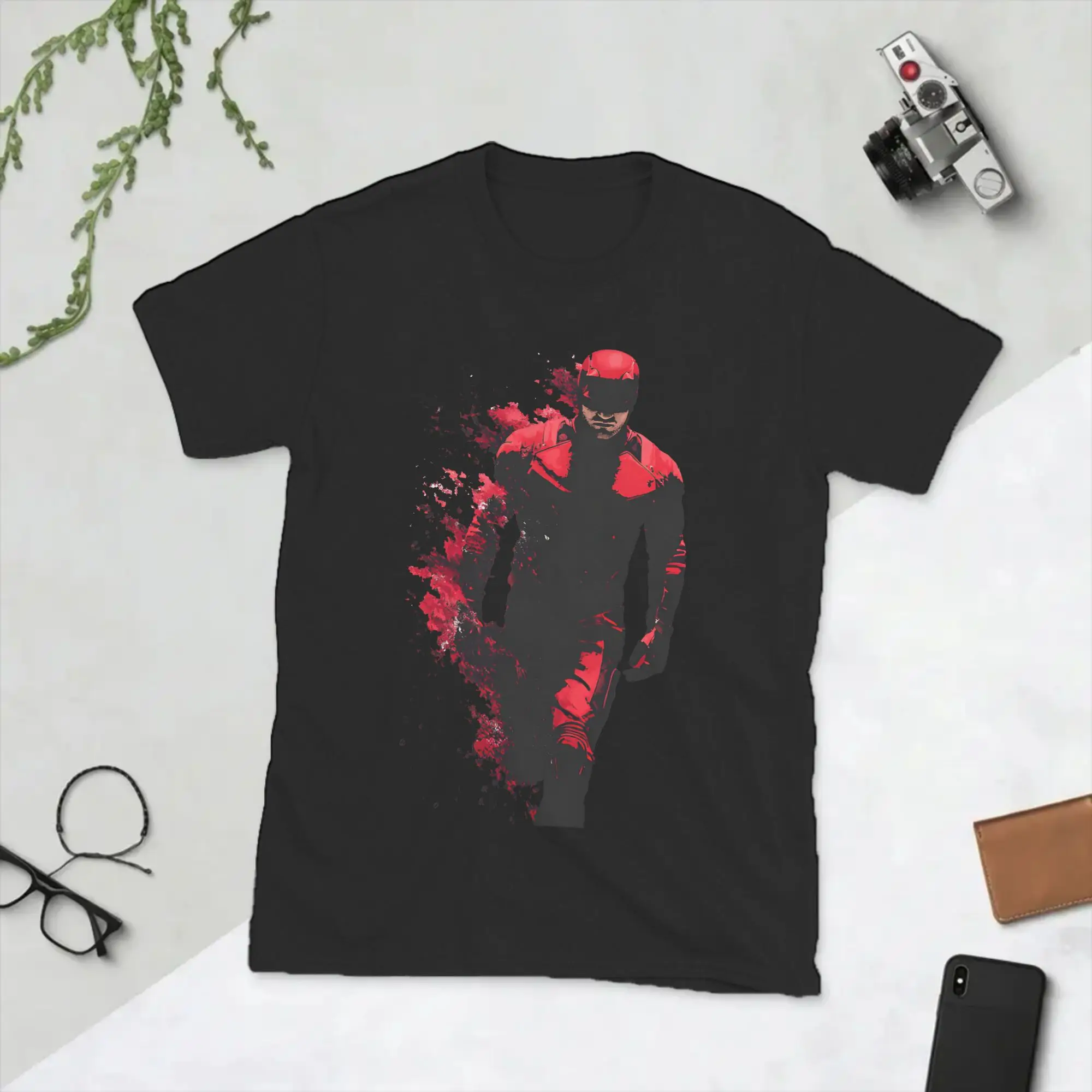 Daredevils Anime Cartoon T-Shirts for Men  Funny Cotton Tee Shirt Crew Neck Short Sleeve T Shirt Printed Clothes