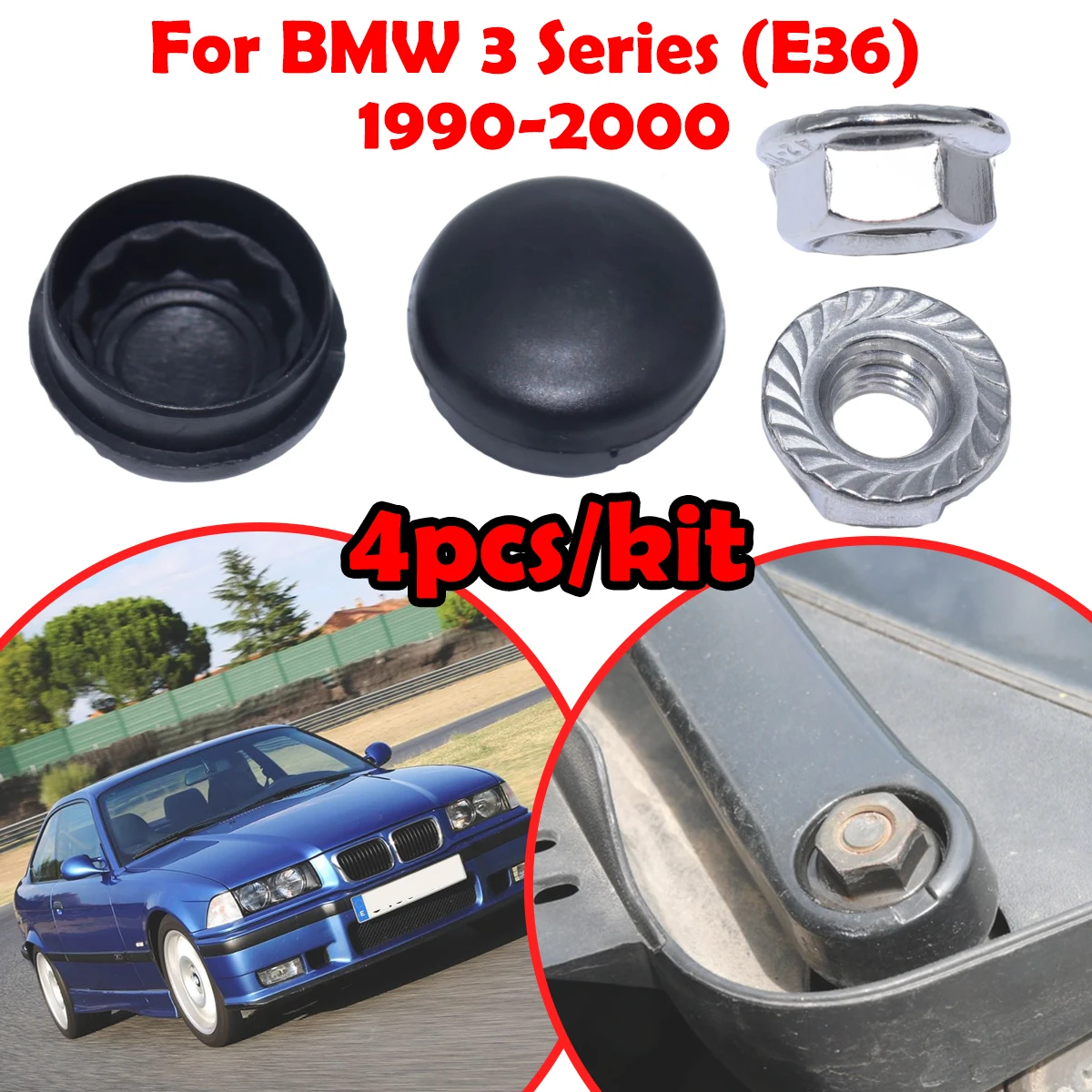 

Car Front Windshield Wiper Arm Nut Screw Cap Bolt Rocker Cover 955203005 For BMW 3 Series (E36) 1990 1991 1992 1993 1994 - 2000